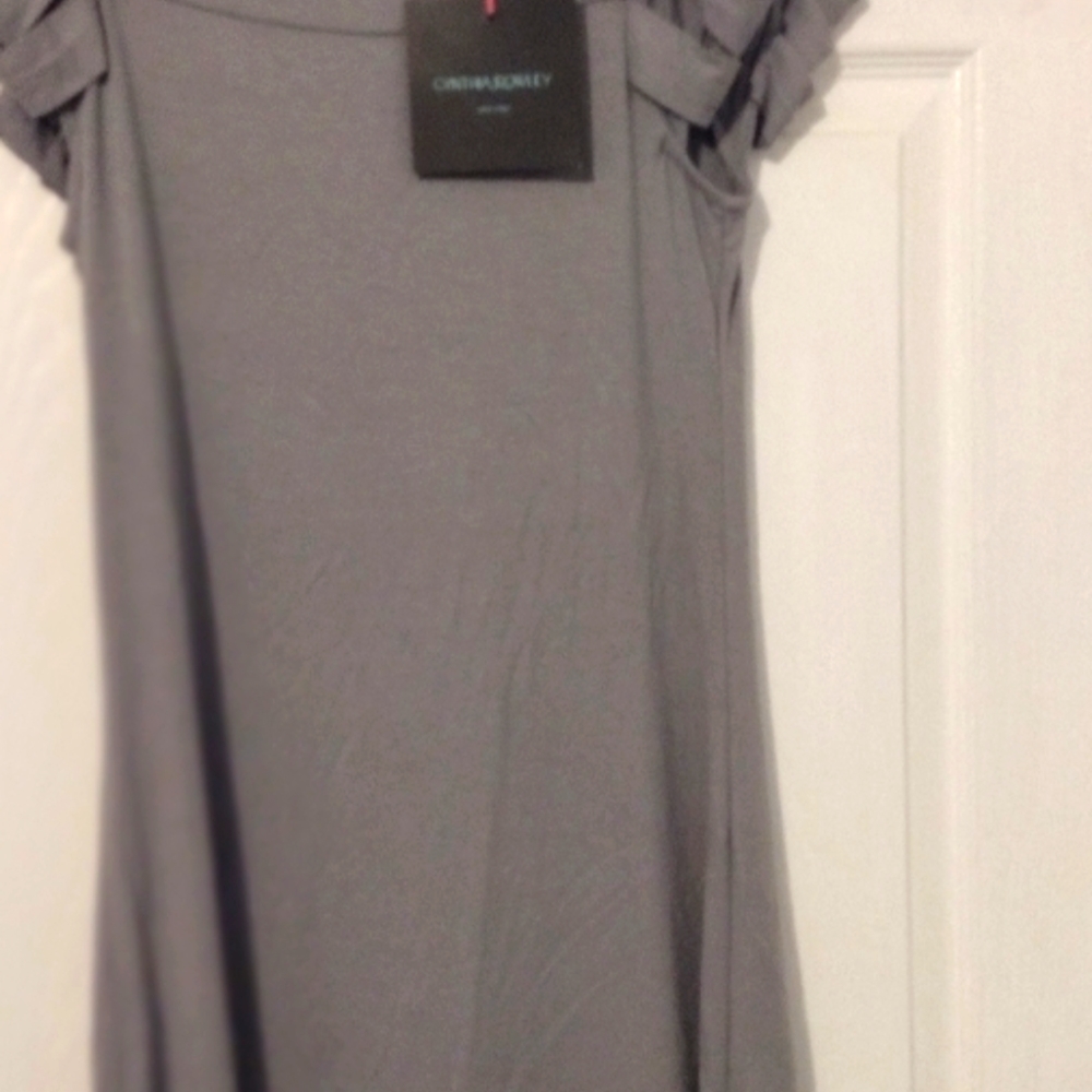 Fun dress with frills on shoulder